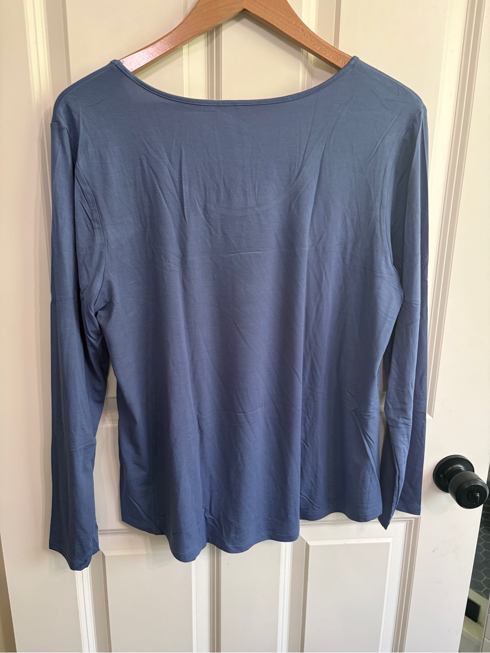 New w tags Soma size L Cool Nights lounge pajama Long Sleeve tee in Slate Blue. - Picture 5 of 7
